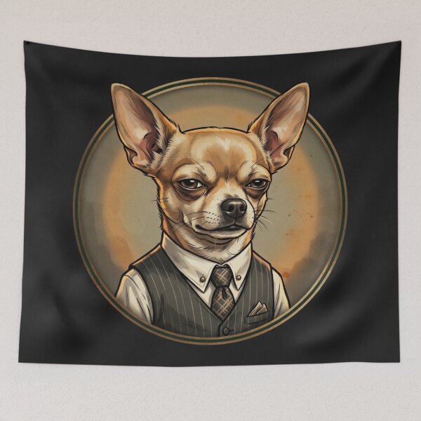 Item preview, Chihuahua as a 1920s speakeasy gangster designed and sold by 123ks.