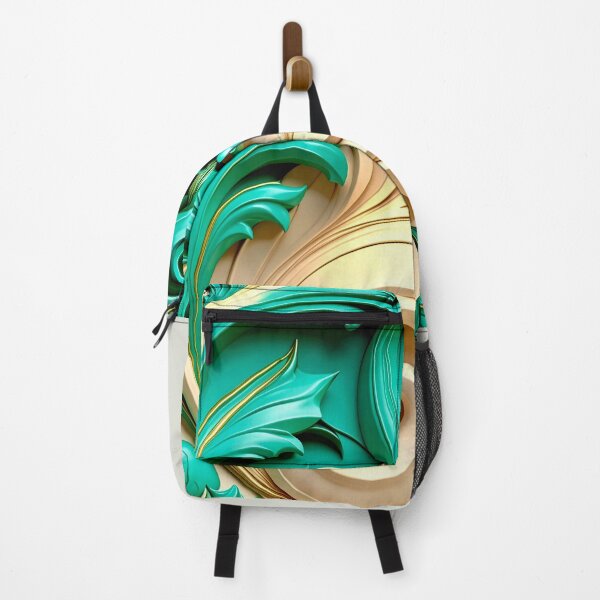 Item preview, Sculptural Emerald with Gold Enamel designed and sold by Vicky Brago-Mitchell®.