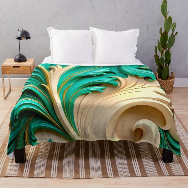 Item preview, Sculptural Emerald with Gold Enamel designed and sold by Vicky Brago-Mitchell®.