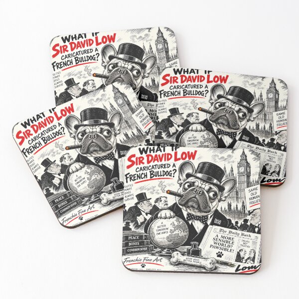 Item preview, The Political Frenchie – Sir David Low Inspired British Satirical Cartoon designed and sold by cipoprimo.
