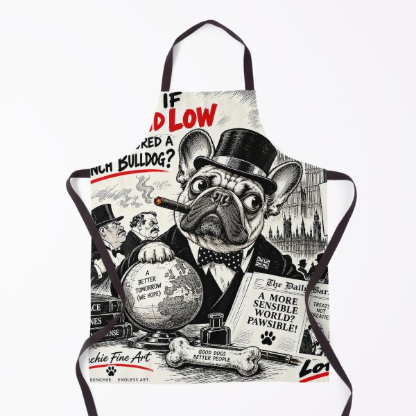 Item preview, The Political Frenchie – Sir David Low Inspired British Satirical Cartoon designed and sold by cipoprimo.