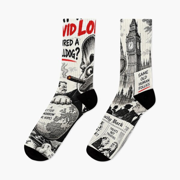 Item preview, The Political Frenchie – Sir David Low Inspired British Satirical Cartoon designed and sold by cipoprimo.