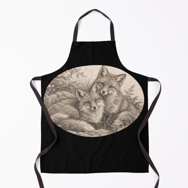 Item preview, Rustic Forest Foxes Cottagecore Fine Art Print designed and sold by HeartofDesigns.