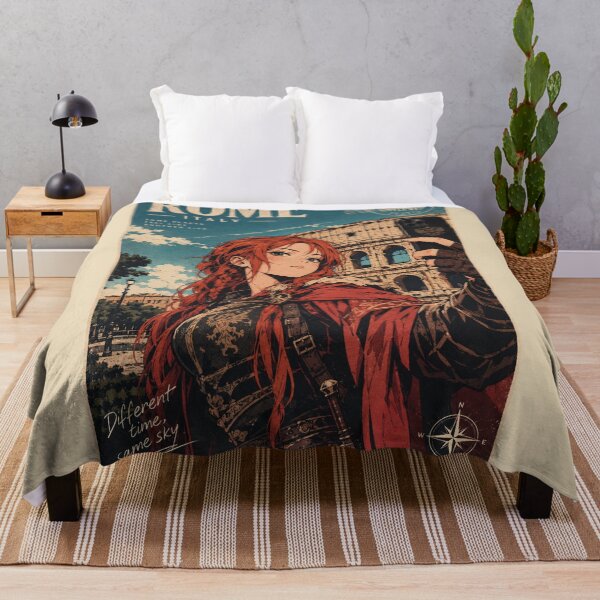 Item preview, Copy of Fantasy Time Traveler in Rome Taking a Selfie at the Colosseum – Medieval Woman Travel Adventure in Italy designed and sold by DibujandoPorfa.
