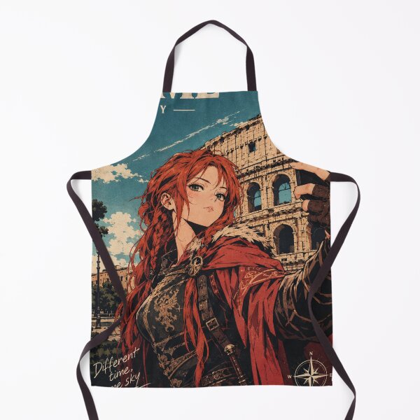 Item preview, Copy of Fantasy Time Traveler in Rome Taking a Selfie at the Colosseum – Medieval Woman Travel Adventure in Italy designed and sold by DibujandoPorfa.