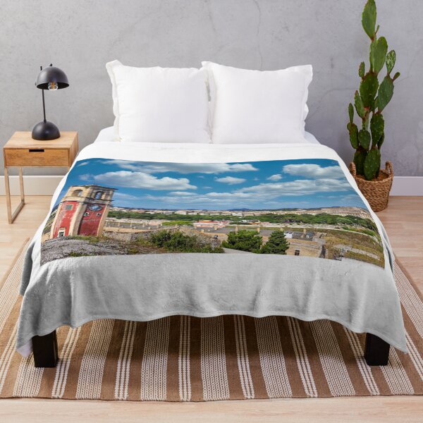 Item preview, Clock Tower of the Old Fortress and Corfu Town Skyline in Greece designed and sold by goceris.