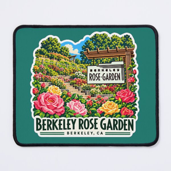 Item preview, Berkeley's Rose Garden sticker and shirt design designed and sold by PIXEL POP DESIGNS - Beyond the Norm!.