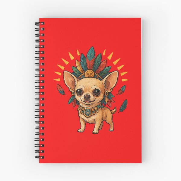 Item preview, A chihuahua chibi style, and mexican prehispanic style, wearing like azteca designed and sold by 123ks.