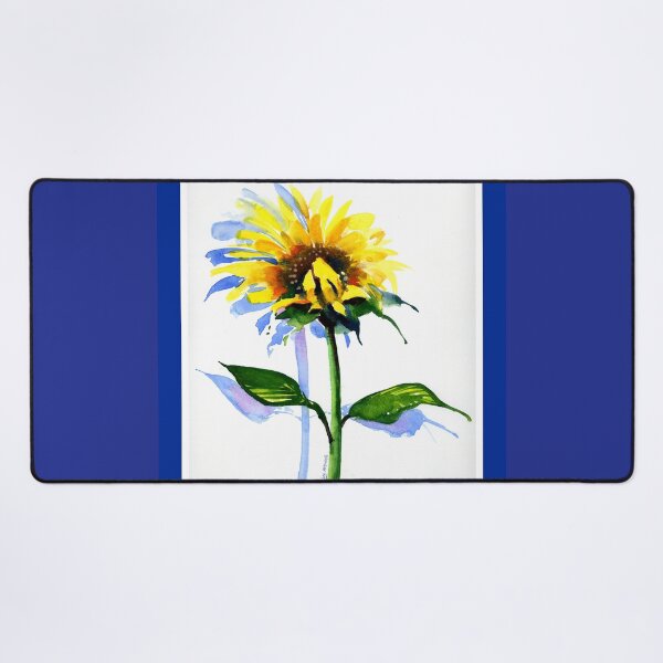 Item preview, Watercolor of a sunflower in a blue rectangle and the text, This is my Favorite Class. designed and sold by aswoa.