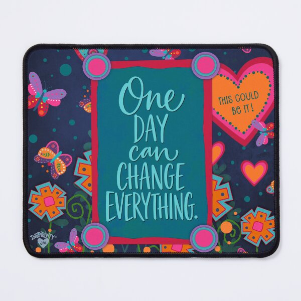Item preview, One Day Can Change Everything – Colorful Motivational Sticker designed and sold by Inspirivity.