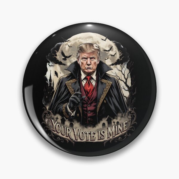 Item preview, Sinister Trump Vampire Your Vote Is Mine Graveyard Blood Moon Bats designed and sold by Fitswear.