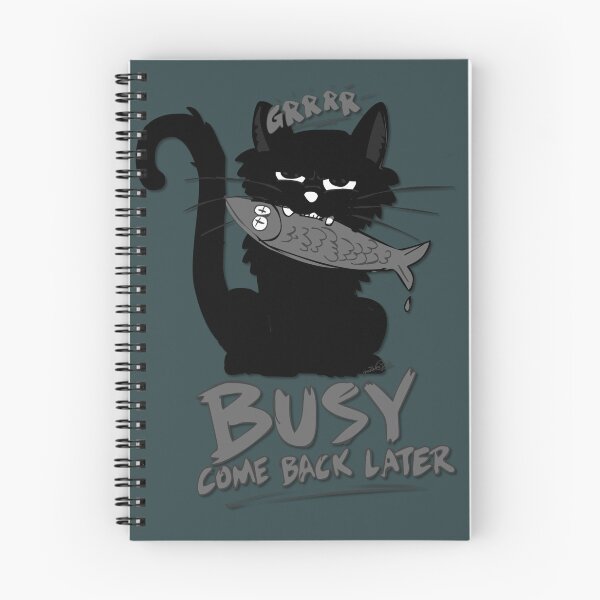 Item preview, Black Cat Busy Come Back Later designed and sold by ArtMailsonCello.