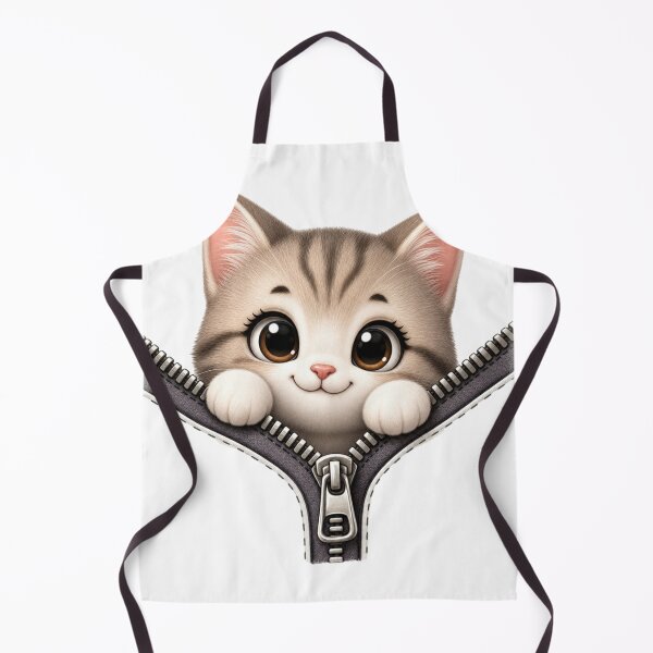 Item preview, Cute Cat Zipper | Peekaboo Kitten Design For Cat Lovers designed and sold by StyxIND.