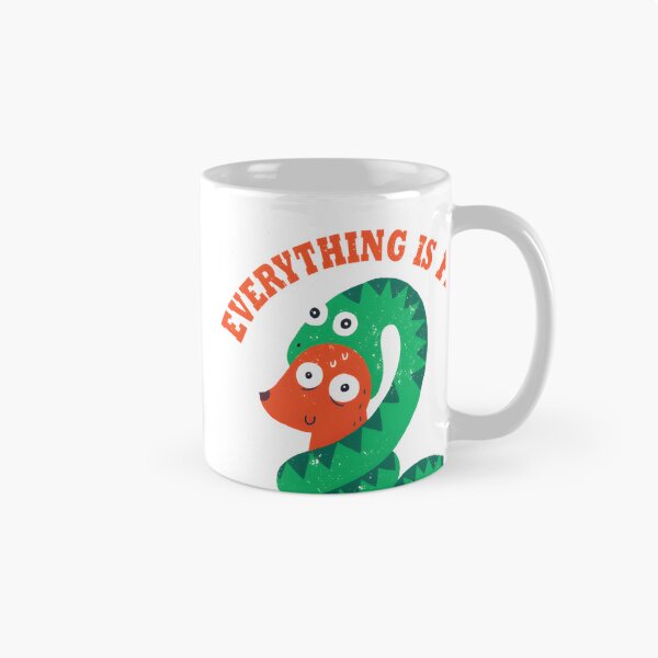 Item preview, Everything Is Fine - Funny Illustration by DinoMike designed and sold by Tarakaya.