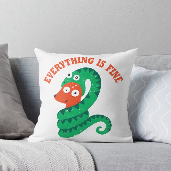 Item preview, Everything Is Fine - Funny Illustration by DinoMike designed and sold by Tarakaya.