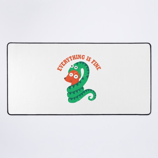 Item preview, Everything Is Fine - Funny Illustration by DinoMike designed and sold by Tarakaya.