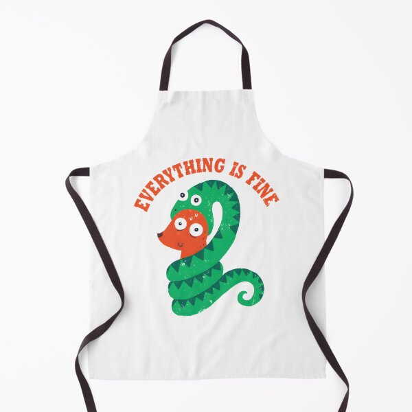 Item preview, Everything Is Fine - Funny Illustration by DinoMike designed and sold by Tarakaya.