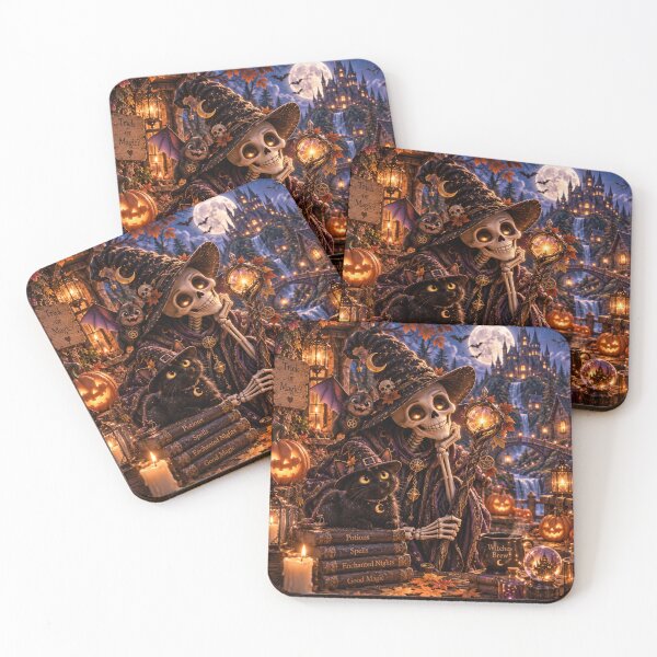 Item preview, Skeleton Wizard Enchanted Halloween designed and sold by FairyArtCottage.