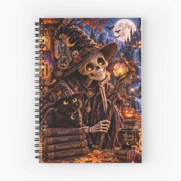 Item preview, Skeleton Wizard Enchanted Halloween designed and sold by FairyArtCottage.