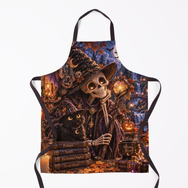Item preview, Skeleton Wizard Enchanted Halloween designed and sold by FairyArtCottage.