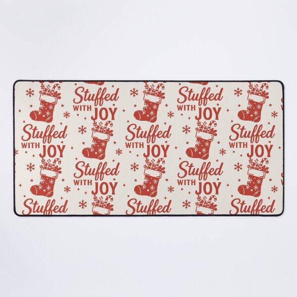 Item preview, Stuffed With Joy – Festive Christmas Stocking Art designed and sold by Tklezardesigns.