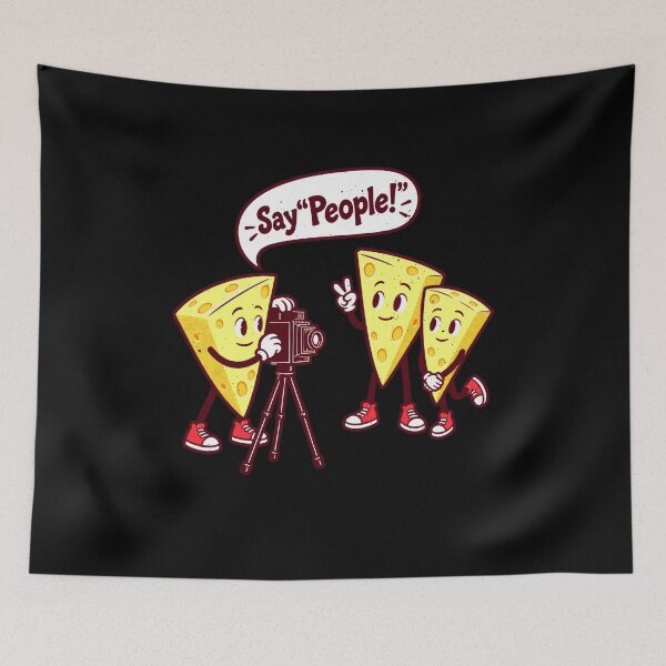 Item preview, Say “People!” Cheese Photography Pun designed and sold by elderberry.