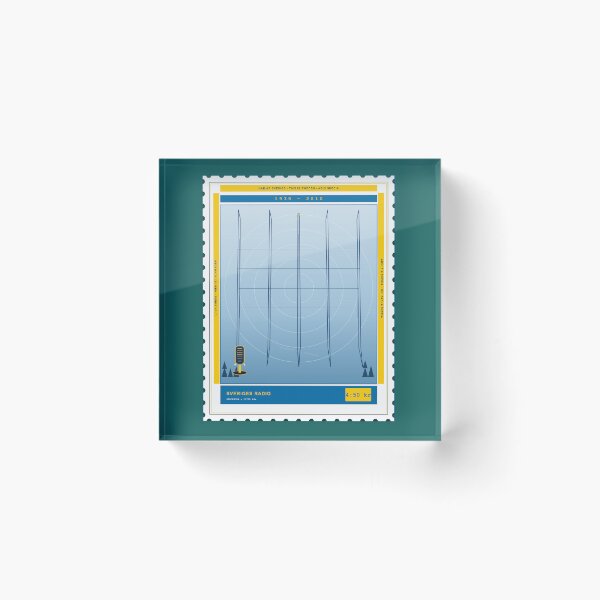 Item preview, Stockholm Shortwave SWL DX Stamp 11705 kHz 1938–2010 designed and sold by TribeGlyph.