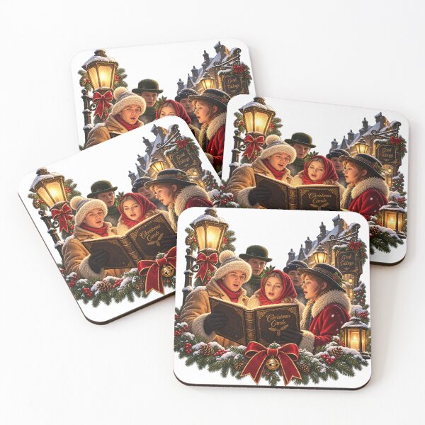 Item preview, Christmas Carolers Painterly Art designed and sold by SunnyDesign82.