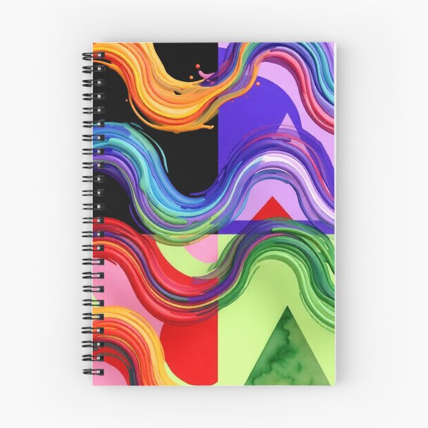 Item preview, wave cluster C colorful geometric wavy abstract design designed and sold by SmashingDeals.