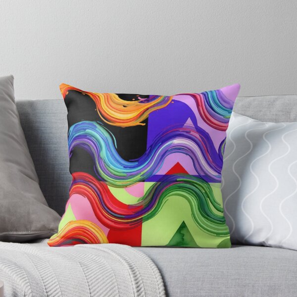 Item preview, Grupo de ondas C, diseño abstracto geométrico ondulado y colorido designed and sold by SmashingDeals.