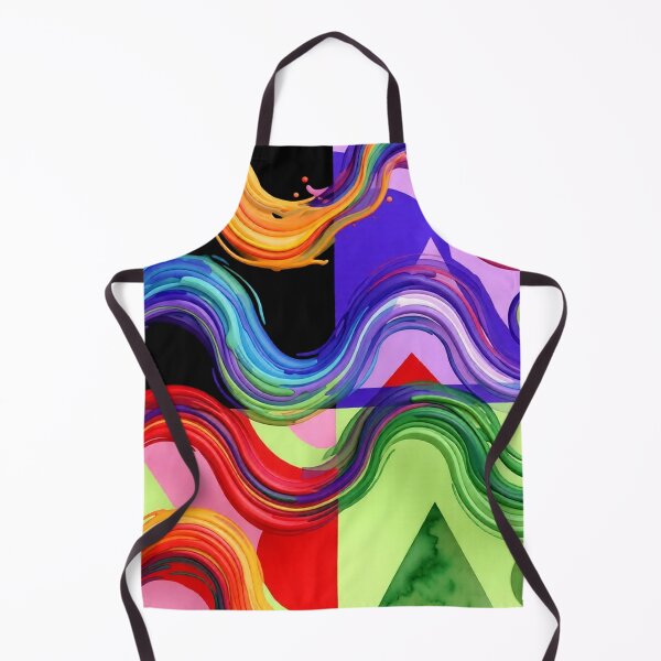 Item preview, wave cluster C colorful geometric wavy abstract design designed and sold by SmashingDeals.