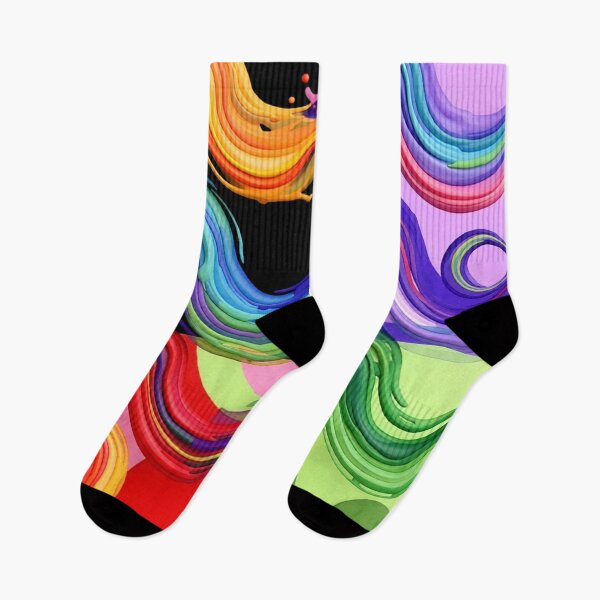 Item preview, wave cluster C colorful geometric wavy abstract design designed and sold by SmashingDeals.