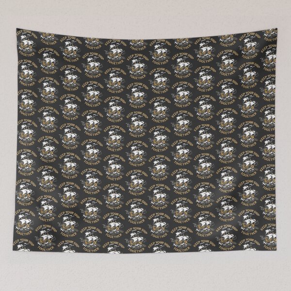Item preview, Keep Your Ship Together Motivational Nautical Design by DinoMike designed and sold by Tarakaya.