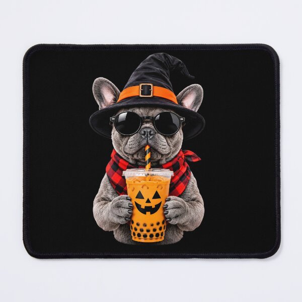 Item preview, French Bulldog Halloween Iced Coffee Witch Pumpkin Frenchie designed and sold by clothesy7.