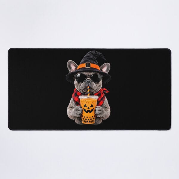 Item preview, French Bulldog Halloween Iced Coffee Witch Pumpkin Frenchie designed and sold by clothesy7.