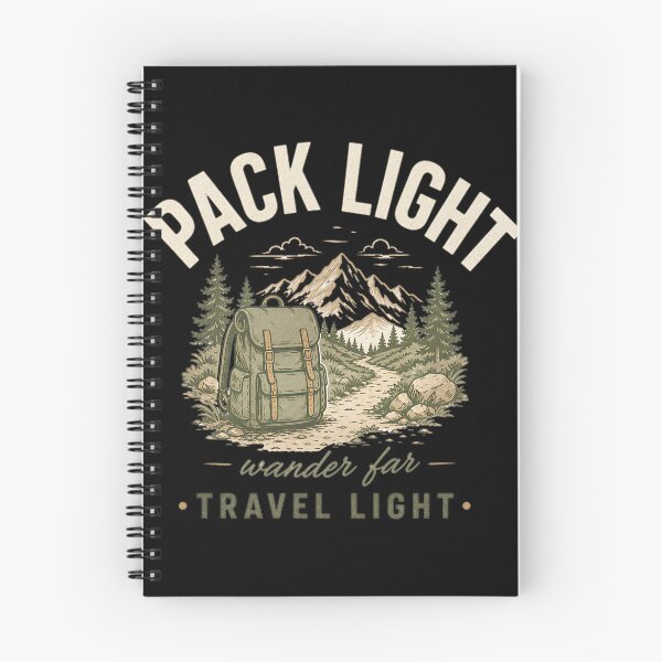 Item preview, Pack Light Wander Far Minimalist Backpacker  Design designed and sold by MOCH- ART.