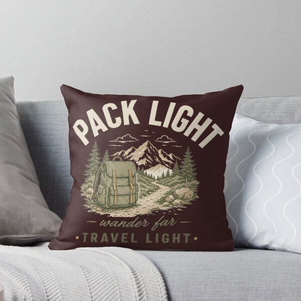 Item preview, Pack Light Wander Far Minimalist Backpacker  Design designed and sold by MOCH- ART.