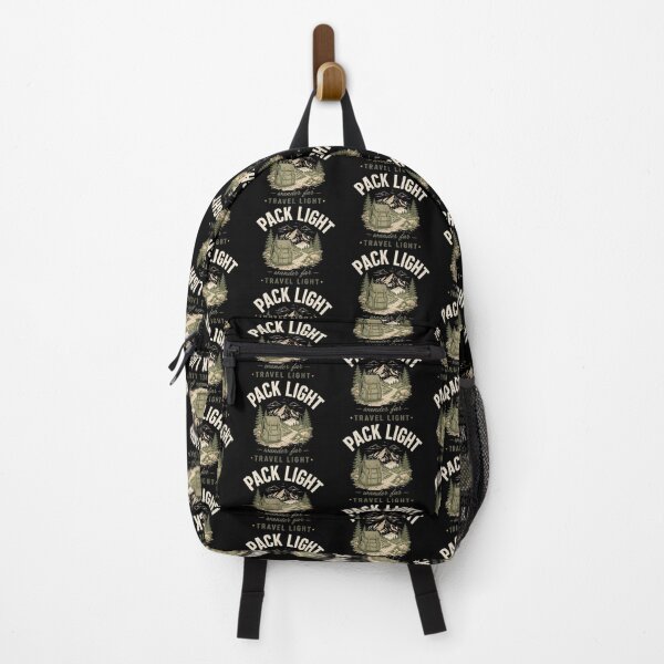 Item preview, Pack Light Wander Far Minimalist Backpacker Design designed and sold by MOCH- ART.