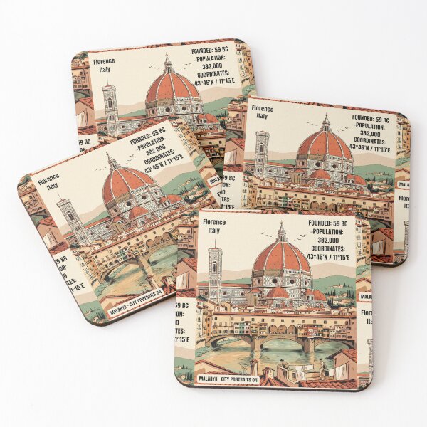 Item preview, Florence Italy Retro Comics City Portrait No. 04 designed and sold by Malaryk.