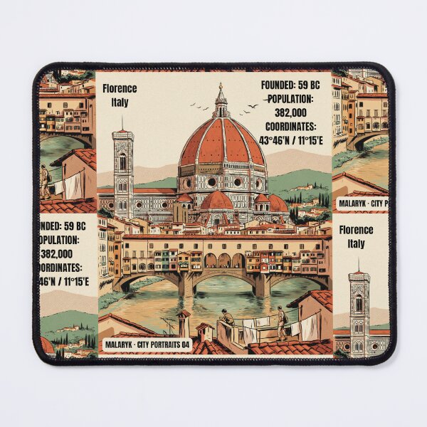 Item preview, Florence Italy Retro Comics City Portrait No. 04 designed and sold by Malaryk.
