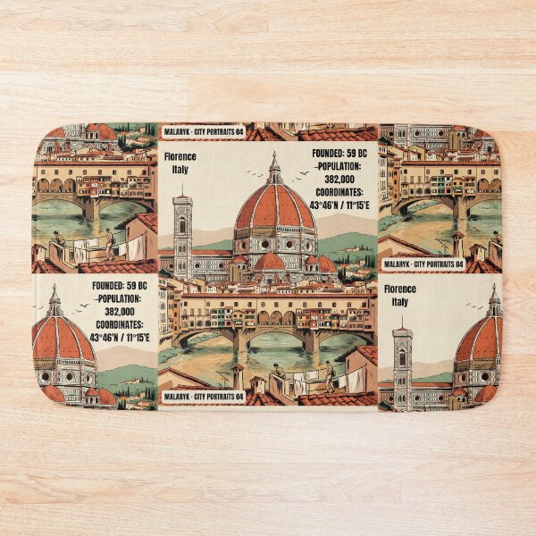 Item preview, Florence Italy Retro Comics City Portrait No. 04 designed and sold by Malaryk.