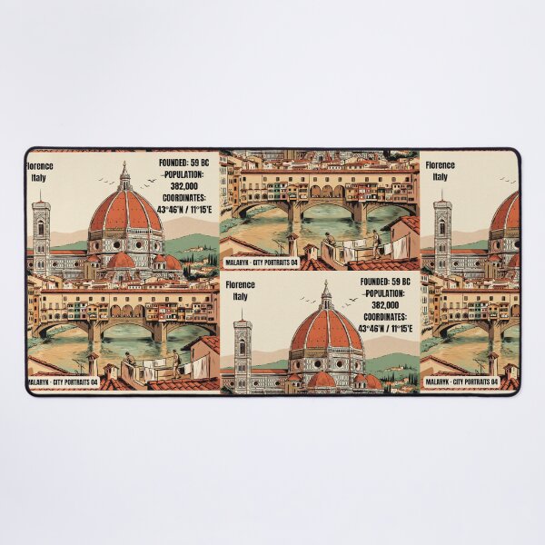 Item preview, Florence Italy Retro Comics City Portrait No. 04 designed and sold by Malaryk.