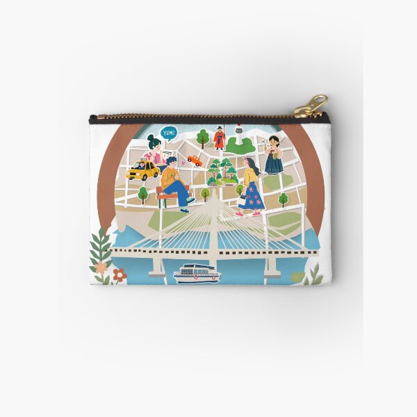 Item preview, Seoul Korea Travel Paper-Cut Illustration with Landmarks and Local Culture designed and sold by maewjpho.