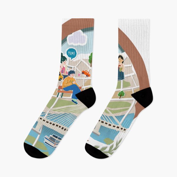 Item preview, Seoul Korea Travel Paper-Cut Illustration with Landmarks and Local Culture designed and sold by maewjpho.