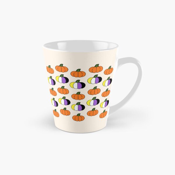 Item preview, Non Binary Halloween Pumpkin Pattern | LGBTQ+ Pride designed and sold by Cannaxes Studio.