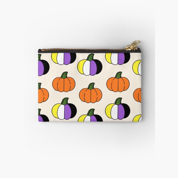Item preview, Non Binary Halloween Pumpkin Pattern | LGBTQ+ Pride designed and sold by Cannaxes Studio.