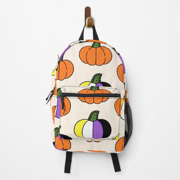 Item preview, Non Binary Halloween Pumpkin Pattern | LGBTQ+ Pride designed and sold by Cannaxes Studio.