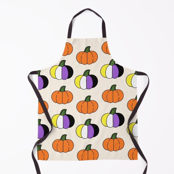 Item preview, Non Binary Halloween Pumpkin Pattern | LGBTQ+ Pride designed and sold by Cannaxes Studio.