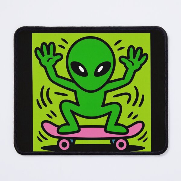 Item preview, Skater Alien Green designed and sold by SkaterAlien.