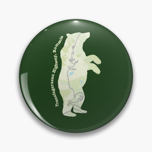 Item preview, Transfagarasan Highway Bear Map – Romania on Two Wheels designed and sold by CustomTravelArt.
